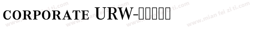 corporate URW字体转换